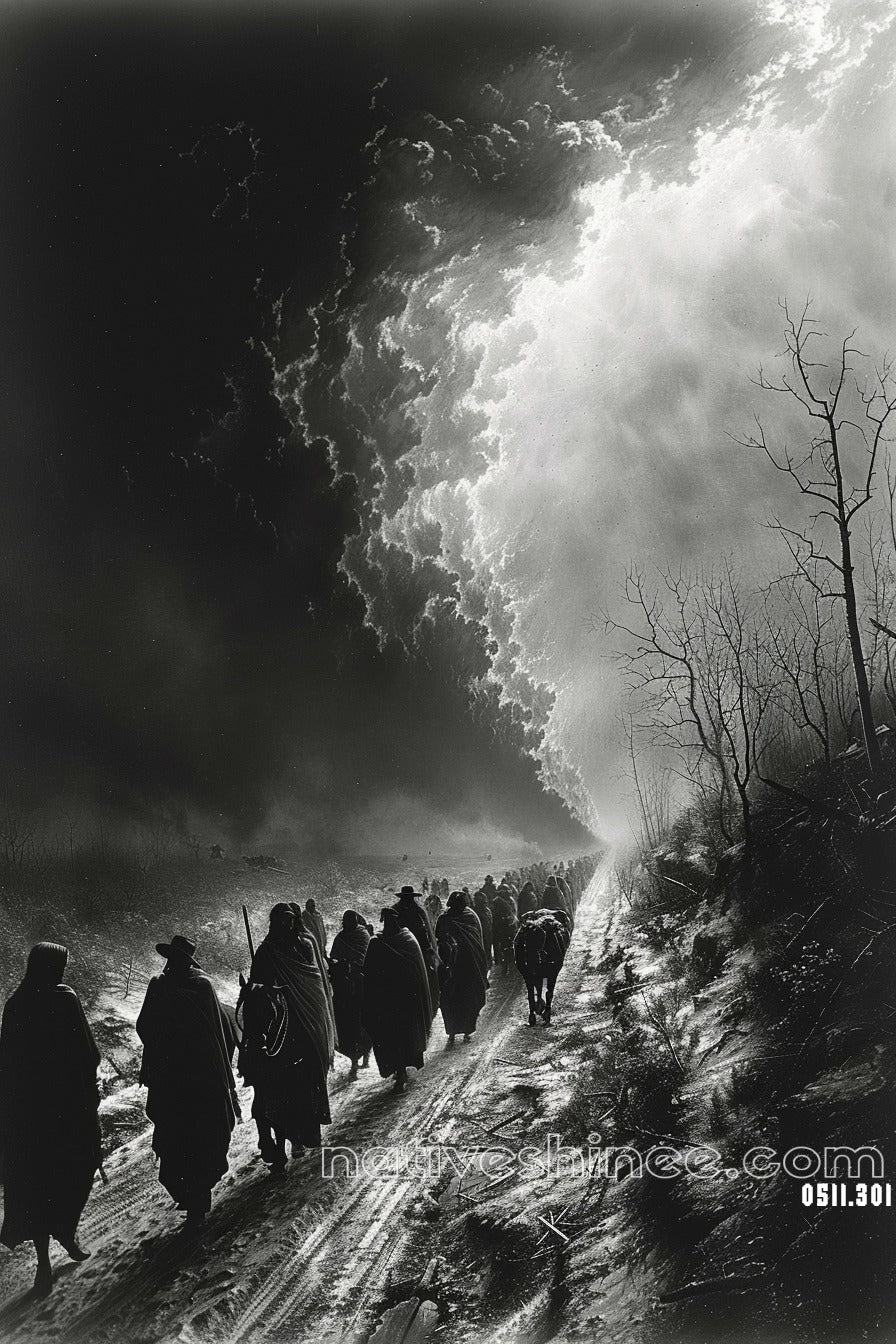 Path of Shadows Native American Canvas