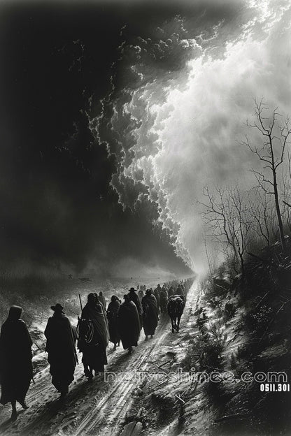 Path of Shadows Native American Canvas