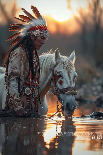 Reflections of the Warrior Spirit: A Native American Canvas