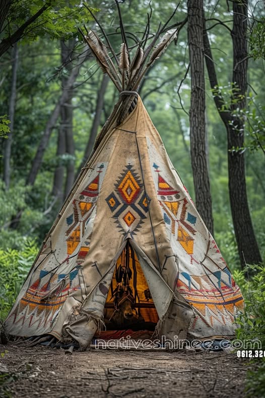 The Heart of the Forest Native American Canvas