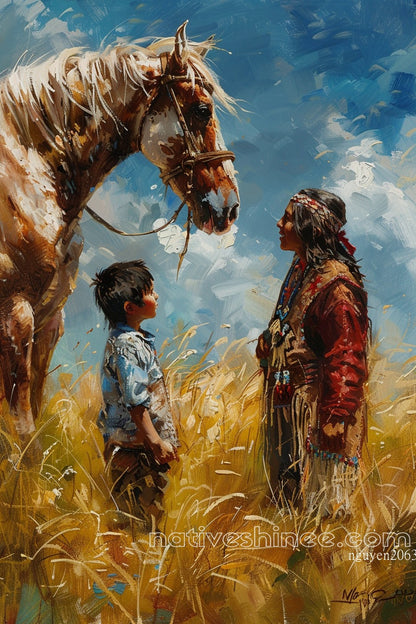 Passing Generation Native American Canvas