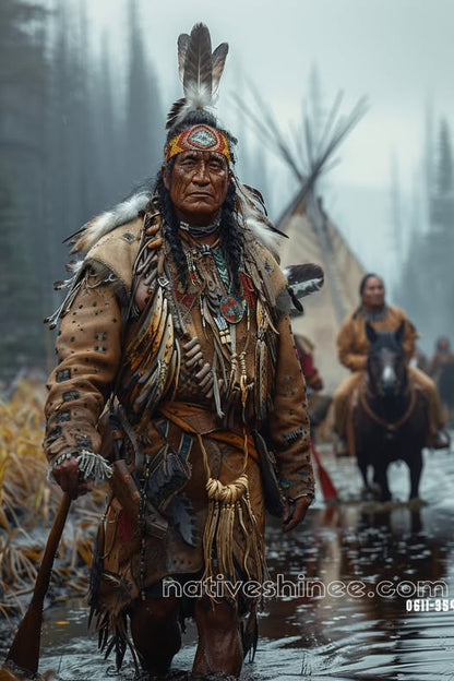 Keeper of the Land: A Native American Canvas