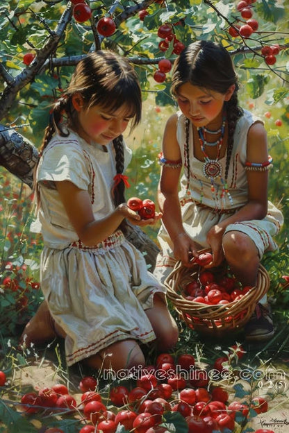 Harvest of Innocence: A Native American Canvas