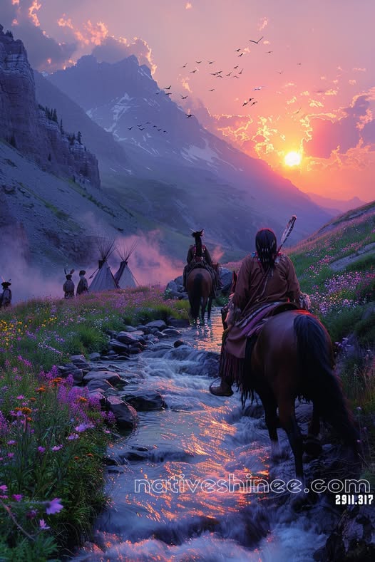 Twilight Journey Native American Canvas