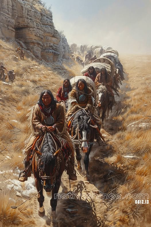 Journey Through the Plains Native American Canvas