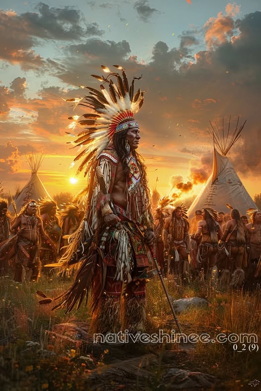 Keeper of the Dawn: A Native American Canvas