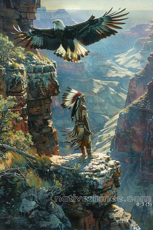 The Eagle’s Flight – Native American Canvas