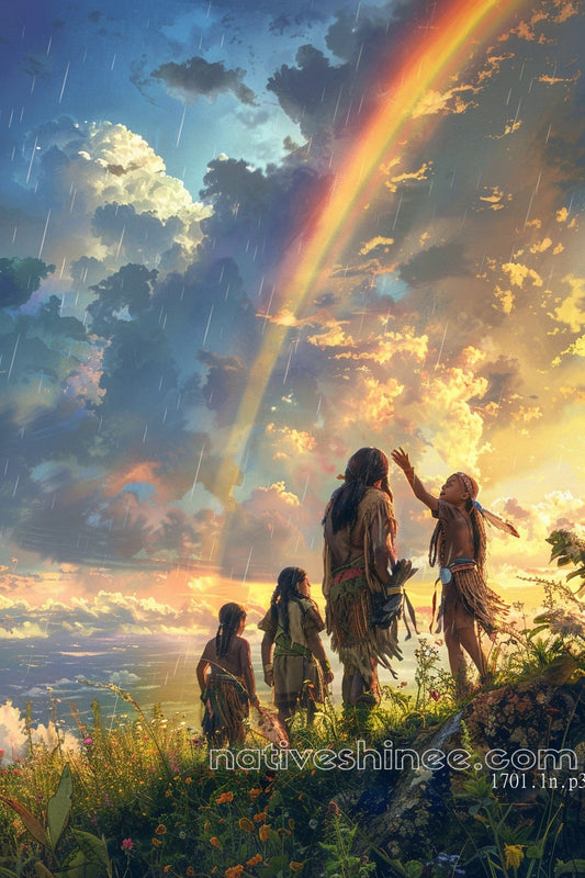 Rainbow of Hope Native American Canvas