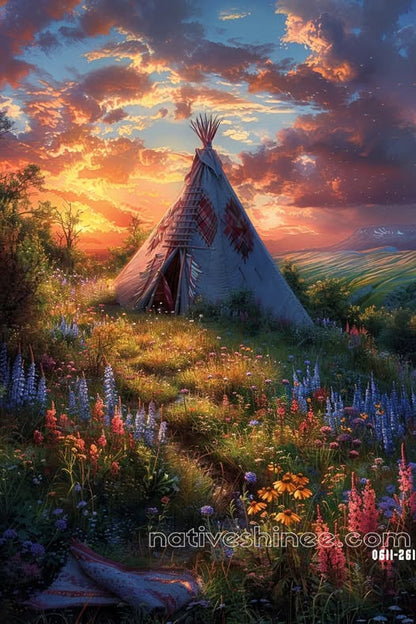 Meadow of Memories Native American Canvas