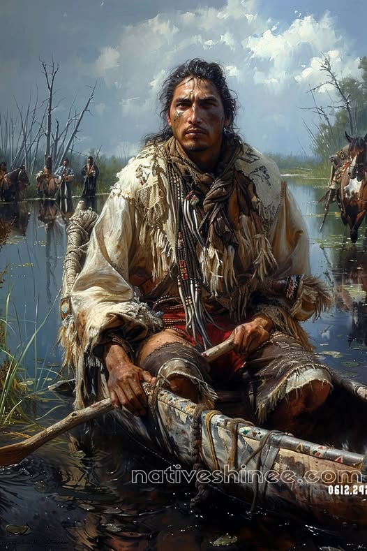 The Silent Navigator Native American Canvas