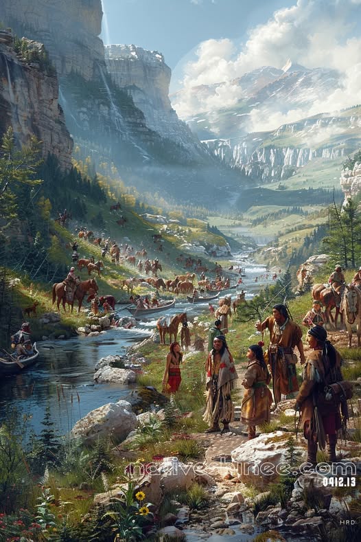 River of Traditions Native American Canvas