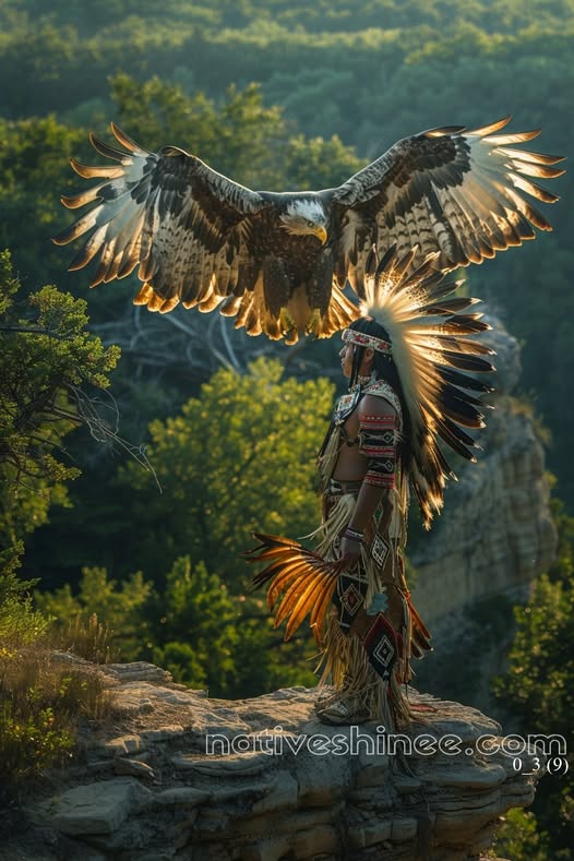 The Eagle's Flight Native American Canvas