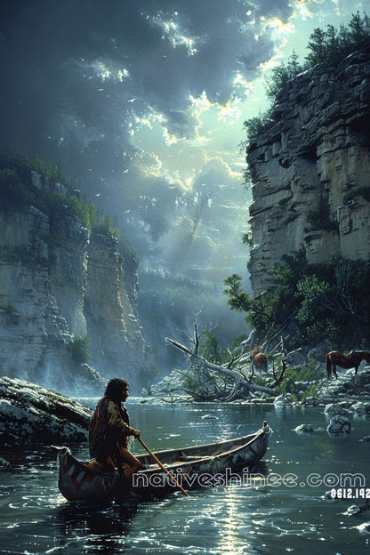 Harmonize With The Nature Native American Canvas