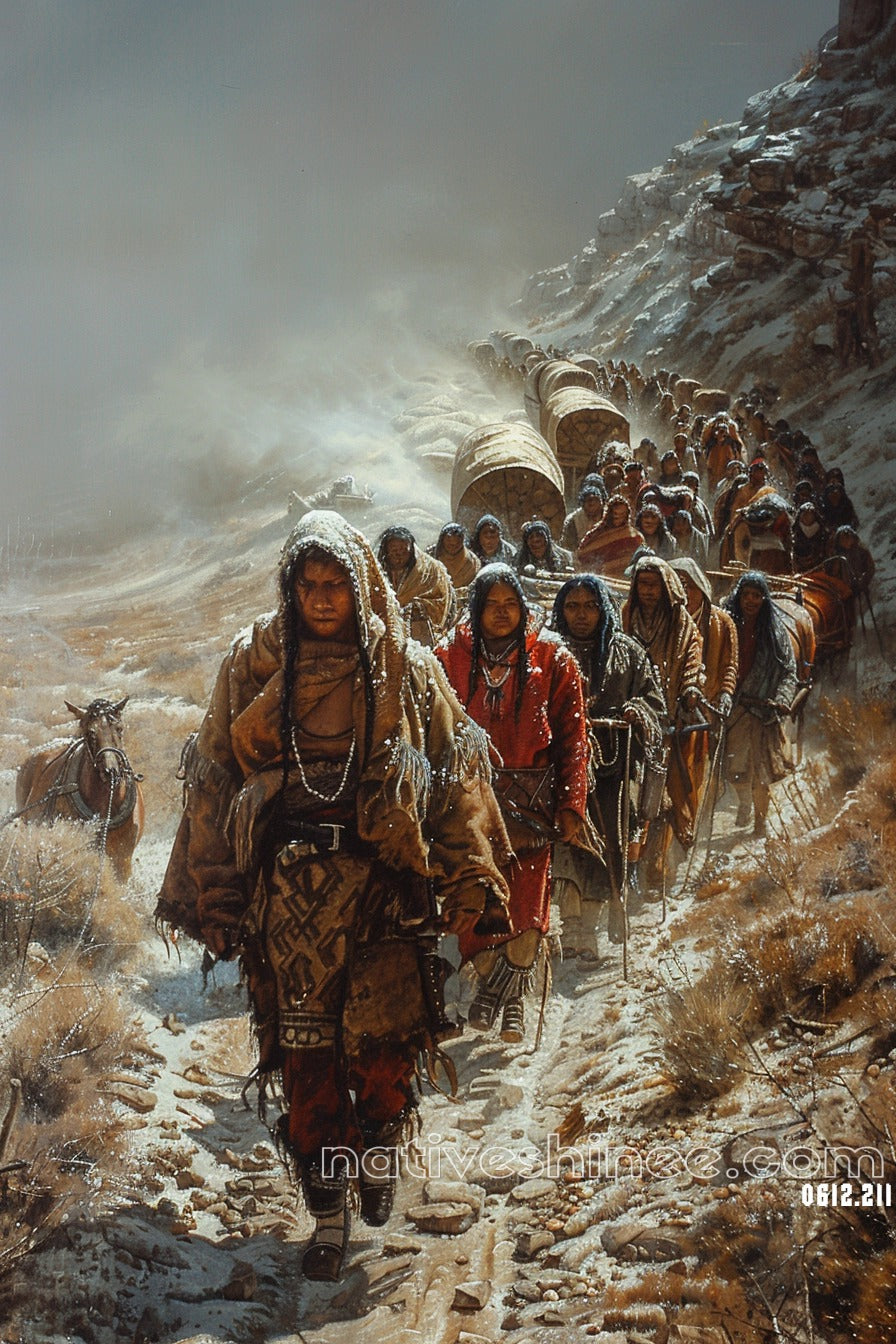 Native American Trail of Perseverance Canvas