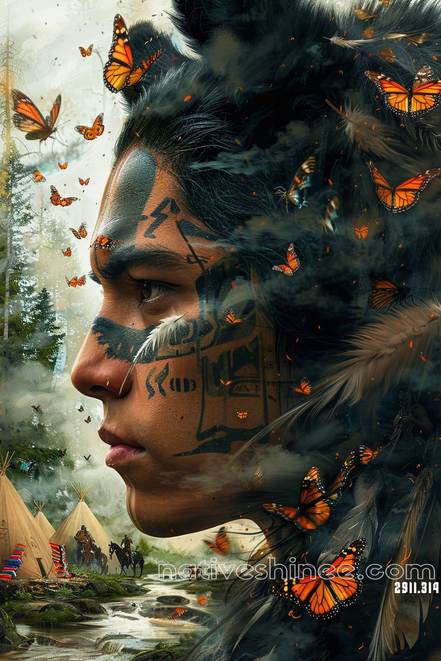 Winds of Transformation Native American Canvas