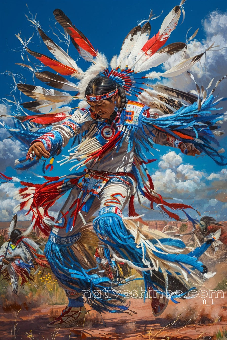 Dance of the Eagle Spirit Native American Canvas