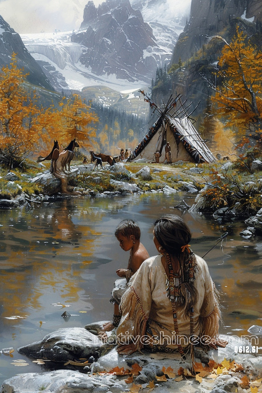 Whispers of the Land Native American Canvas
