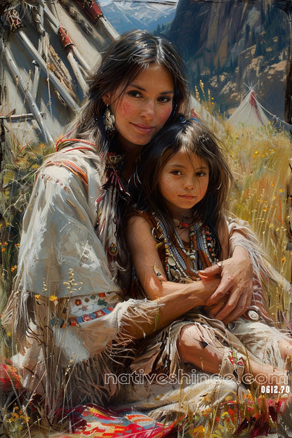 Generations of Strength - Native American Canvas