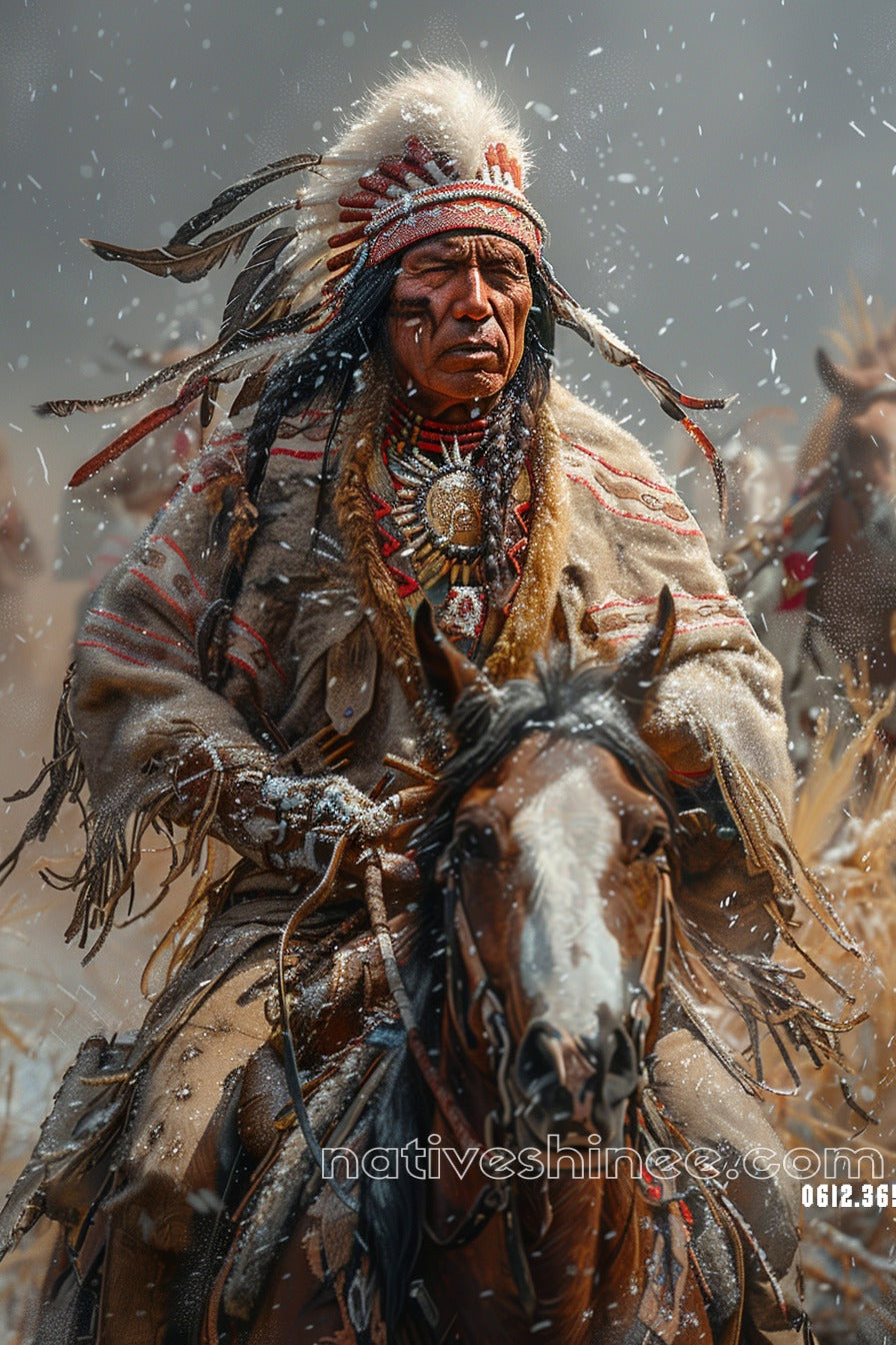 Rider of the Storm Native American Canvas