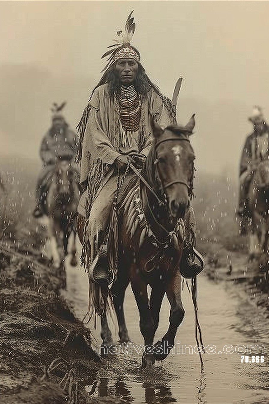 Rider of Resilience Native American Canvas