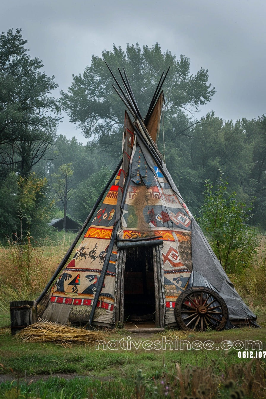 Whispers of the Sunset Native American Canvas