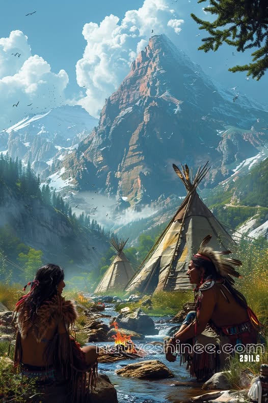 The Chiefs Journey Native American Canvas