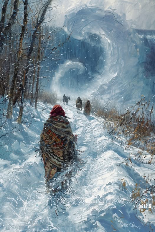 The Chiefs Journey Native American Canvas