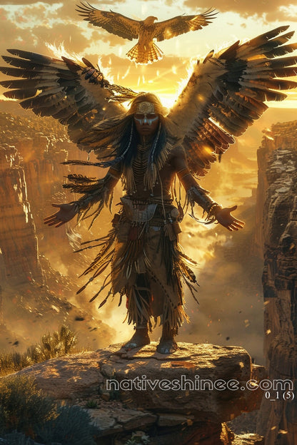 Wings of the Spirit Native American Canvas