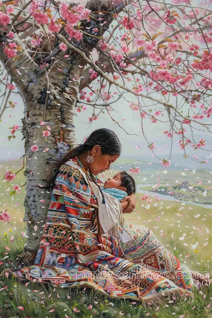 Blossoms of Love Native American Canvas