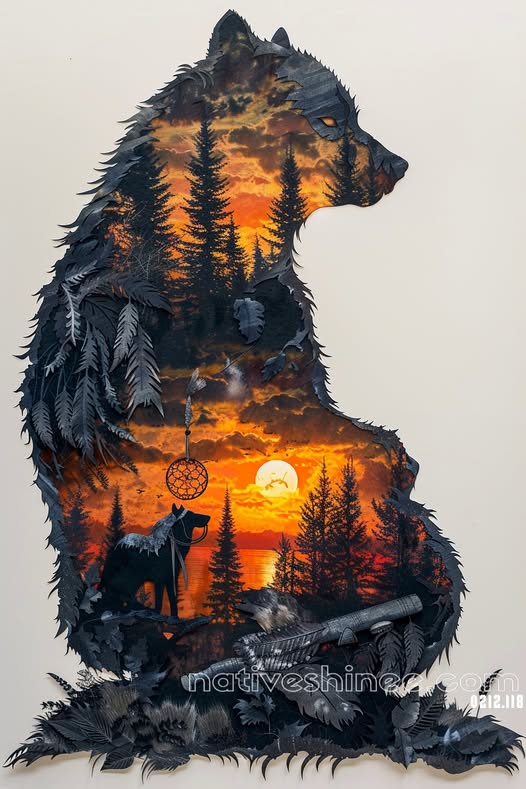 The Chiefs Journey Native American Canvas