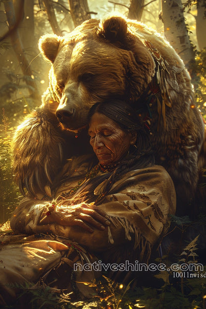 The Sacred Bond Native American Canvas