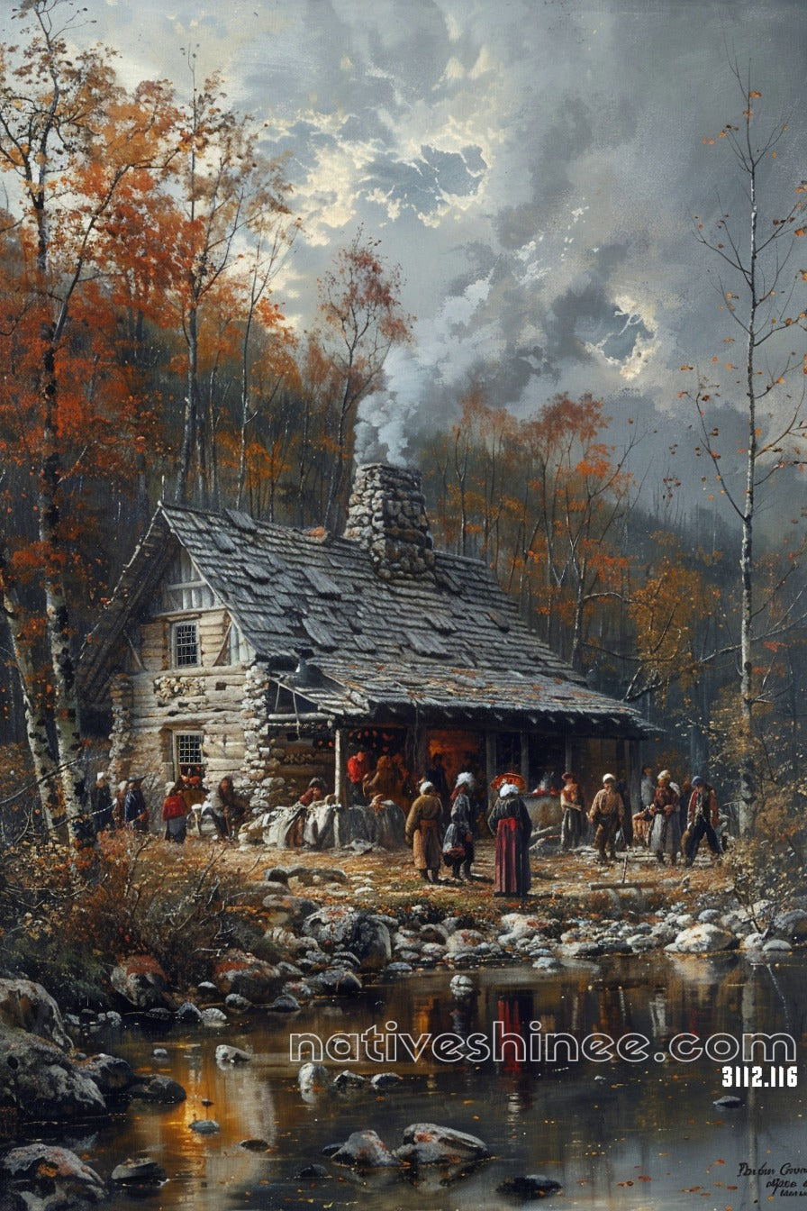 A Moment in Time Native American Canvas