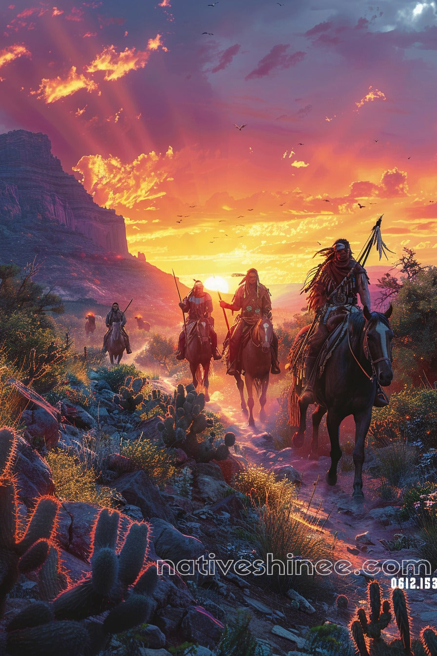 A Journey Across Time Native American Canvas