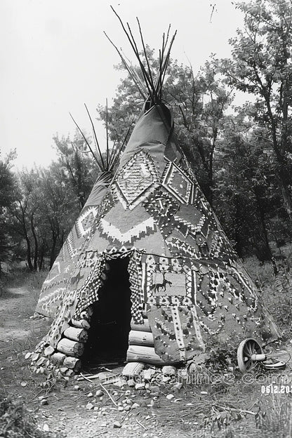 A Tipi's Legacy Native American Canvas