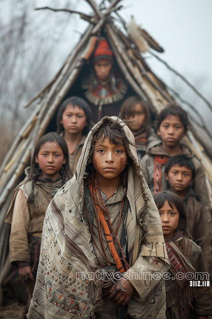 Children of the Land Native American Canvas