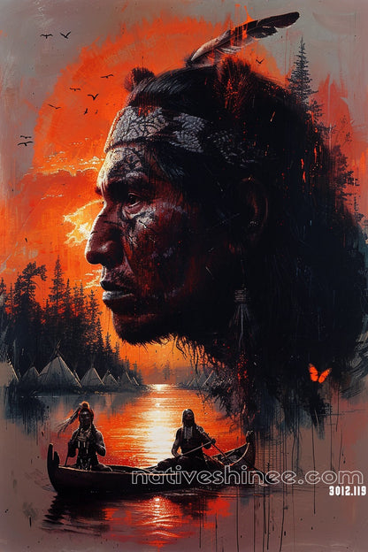 Spirit of the Land Native American Canvas