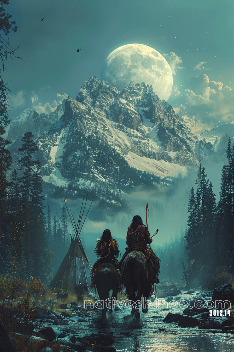 The Journey Beneath Native American Canvas