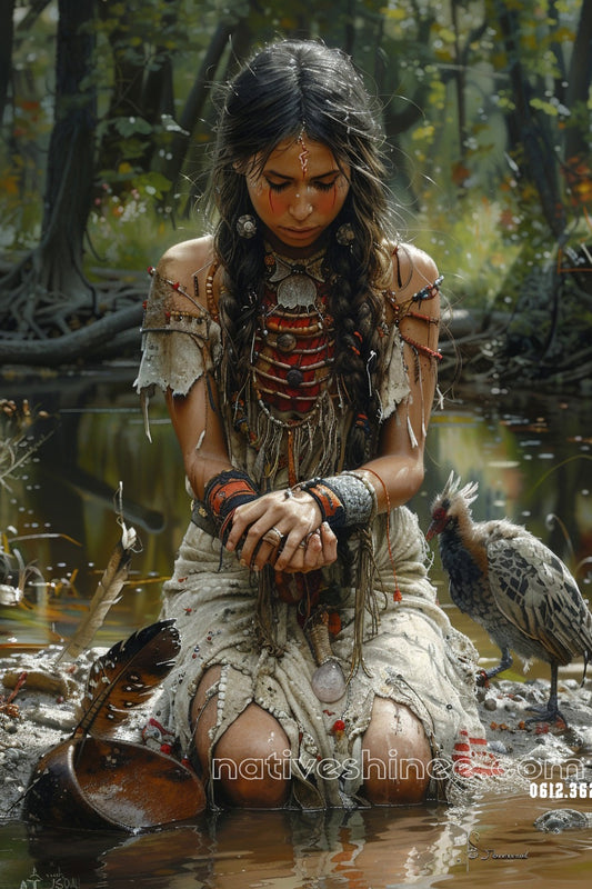 Spirit of the Forest Native American Canvas