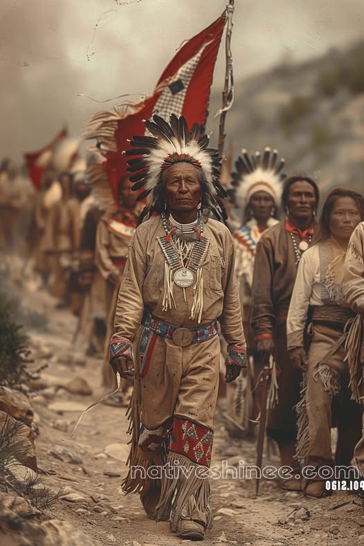 The Chiefs Journey Native American Canvas