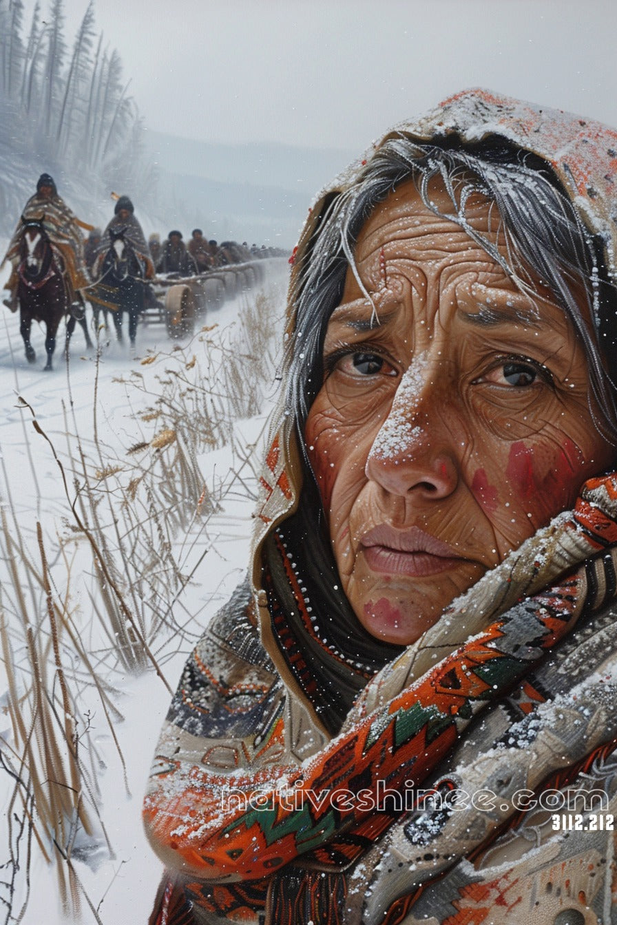 Through the Storm Native American Canvas