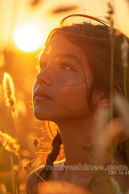 Silent Reflection: Native American Canvas