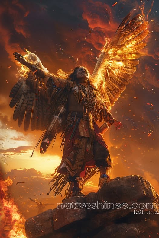 Spirit of Fire Native American Canvas