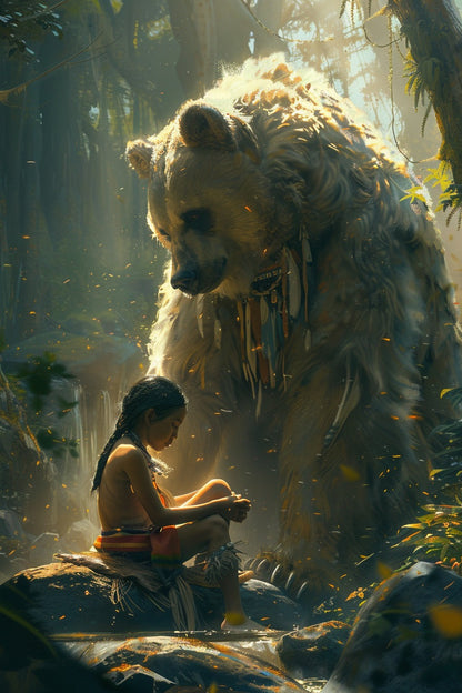 Spirit Bond Native American Canvas