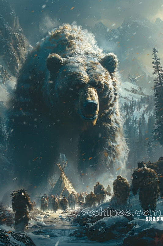 The Sacred Bear Native American Canvas