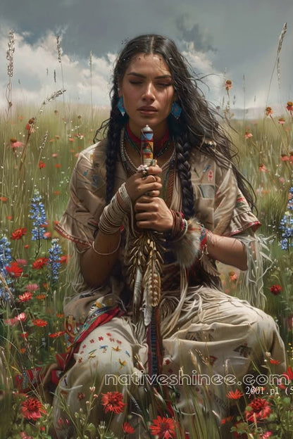 Whispers of the Earth Native American Canvas
