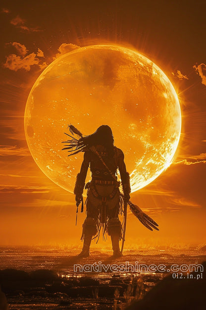 The Sun Native American Canvas