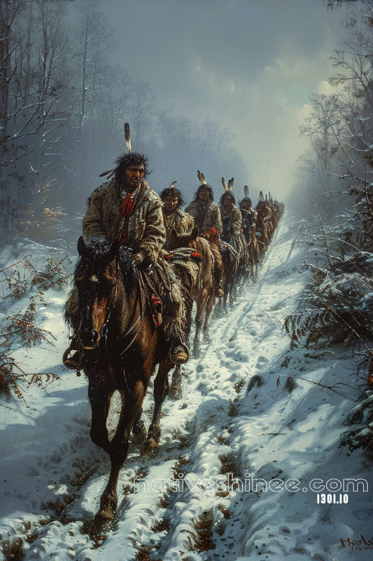 Tribal Journey Native American Canvas