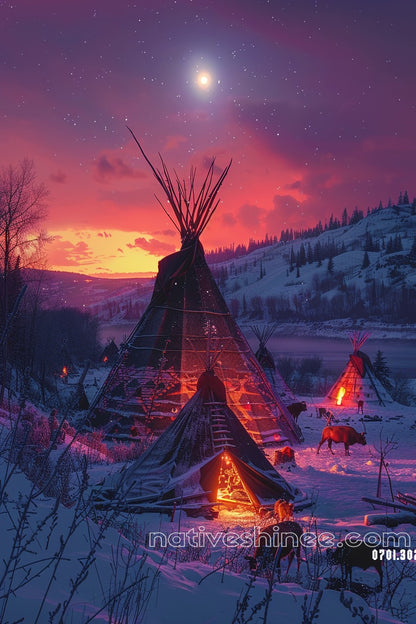 Serenity Under the Stars American Canvas