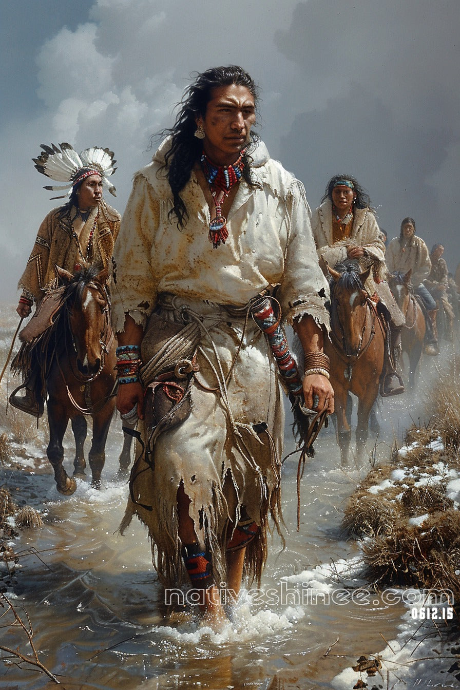 Path of the Brave Native American Canvas