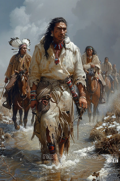 Path of the Brave Native American Canvas